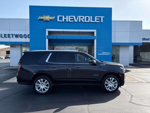 2024 Chevrolet Tahoe High Country in Dark Ash Metallic — front three-quarter view