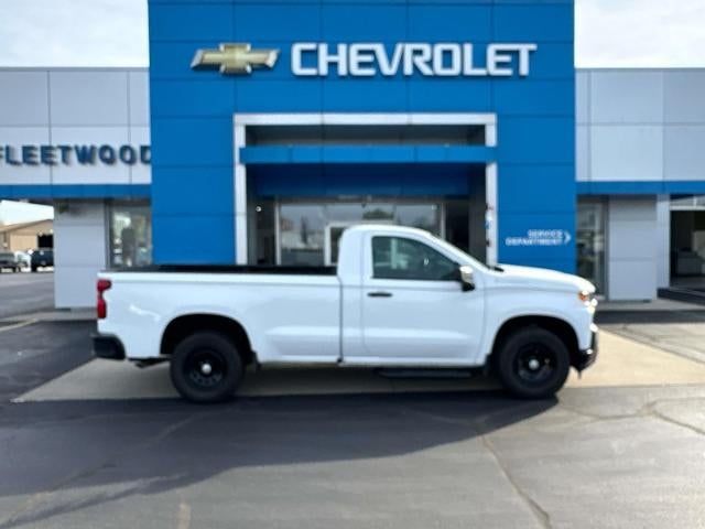 2020 Chevrolet Silverado 1500 WT in Summit White — front three-quarter view