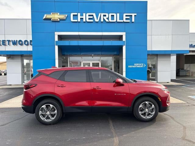 2023 Chevrolet Blazer 2LT in Radiant Red Tintcoat — front three-quarter view