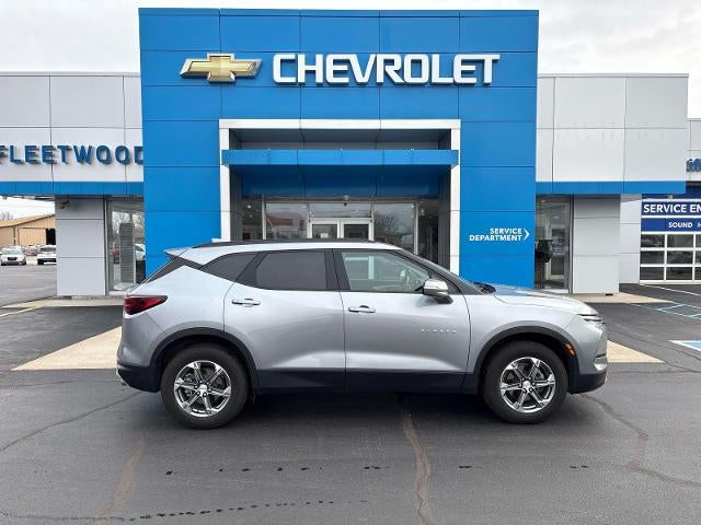 2023 Chevrolet Blazer 3LT in Sterling Gray Metallic — front three-quarter view